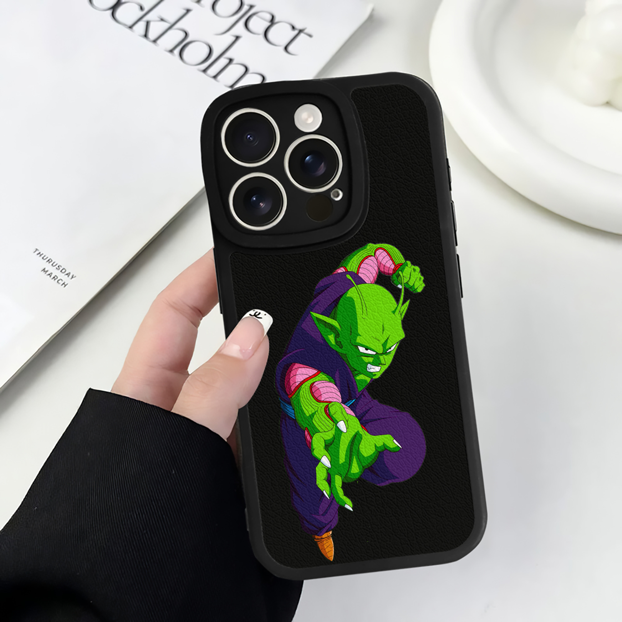 （画像用） ドラゴンボール ピッコロ DRAGON BALL Piccolo 【iPhone 16シリーズ対応】シリコンスマホケース（レザー調） 材質：シリコン